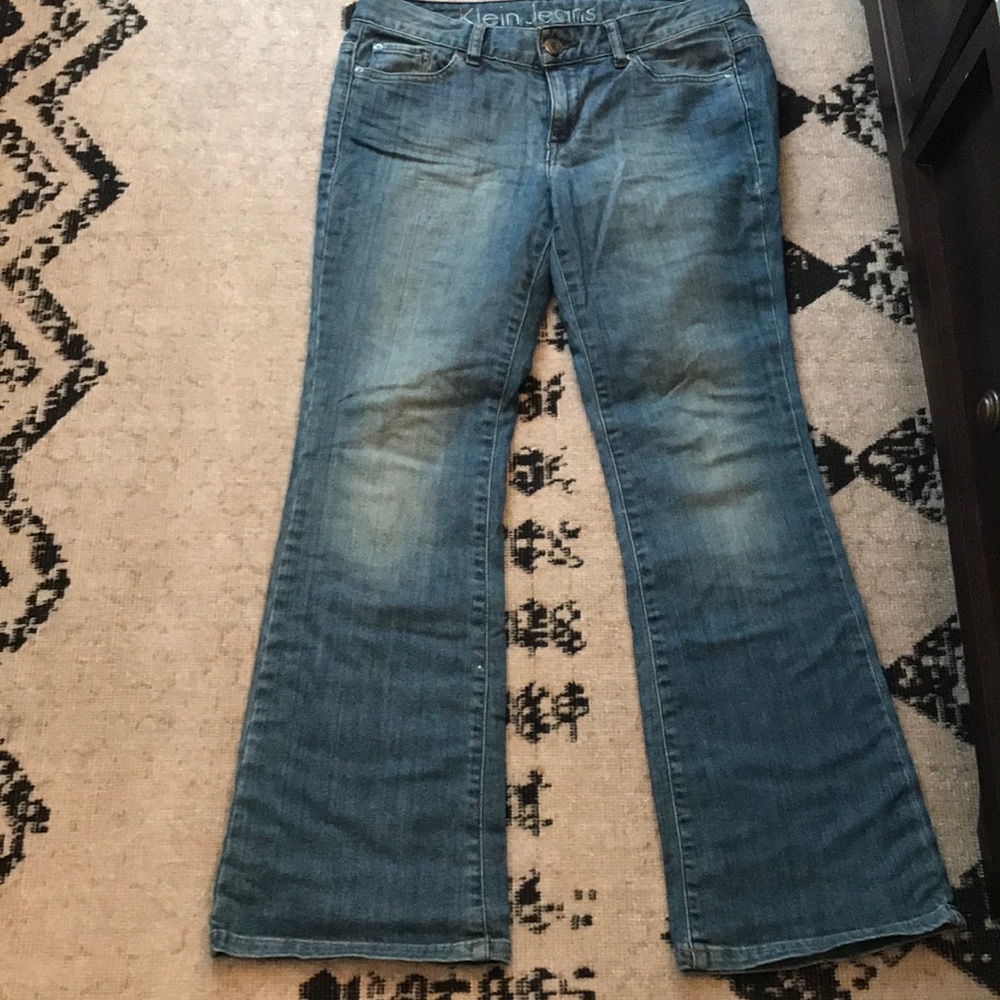 Calvin Klein petite denim bootcut jeans